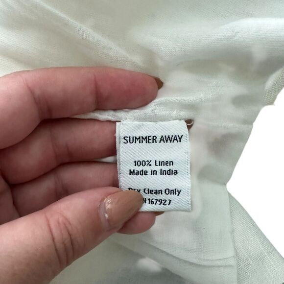 SUMMER AWAY Lenora Pressed Flower Linen Mini Skirt NWT Small - Picture 5 of 5